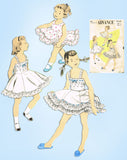 1950s Vintage Advance Sewing Pattern 7006 Toddler Girls Ruffled Petticoat Slip 4