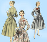 1950s Vintage Advance Sewing Pattern 7925 American Designer Dress 36 Bust