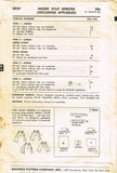 1950s Original Vintage Advance Pattern 8839 Uncut Easy Cocktail Apron Fits All