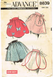 1950s Original Vintage Advance Pattern 8839 Uncut Easy Cocktail Apron Fits All