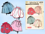 1950s Original Vintage Advance Pattern 8839 Uncut Easy Cocktail Apron Fits All