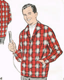 Advance 9195: 1950s Men's Pat Boone Shirt Size 42 Chest Vintage Sewing Pattern - Vintage4me2