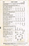 Advance 9597: 1950s Misses Scoop Neck Blouse Size 36 Bust Vintage Sewing Pattern