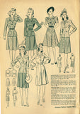 Digital Download Advance Fashion Flyer April 1942 Small Sewing Pattern Catalog