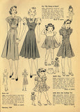 Digital Download Advance Fashion Flyer February 1939 Small Sewing Pattern Catalog