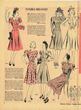 Digital Download Advance Fashion Flyer February 1940 Small Sewing Pattern Catalog