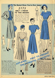 Digital Download Advance Fashion Flyer January 1939 Small Sewing Pattern Catalog