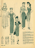 Digital Download Advance Fashion Flyer January 1943 Small Sewing Pattern Catalog