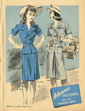 Digital Download Advance Fashion Flyer July 1943 Small Sewing Pattern Catalog