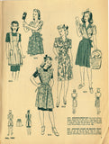 Digital Download Advance Fashion Flyer July 1943 Small Sewing Pattern Catalog