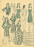 Digital Download Advance Fashion Flyer June 1942 Small Sewing Pattern Catalog
