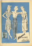 Digital Download Advance Fashion Flyer May 1942 Small Sewing Pattern Catalog