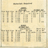 Alden Mail Order 4733: 1940s Misses Dress or Jumper Sz 30 B Vintage Sewing Pattern