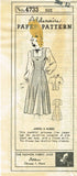 Alden Mail Order 4733: 1940s Misses Dress or Jumper Sz 30 B Vintage Sewing Pattern - Vintage4me2