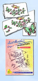 1960s Uncut Aunt Marthas Embroidery Transfer 3245 Butterfly Flower Pillowcases