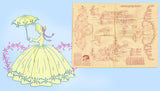 1960s Uncut Aunt Martha's Embroidery Transfer 3268 Garden Gal Bedroom Linens