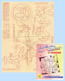 1960s Aunt Martha's Embroidery Transfer 3420 Uncut X-Stitch Mex Tea Towels