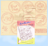 1960s Aunt Martha's Embroidery Transfer 3546 Uncut Rooster Tea Towel Motifs