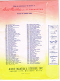 1960s Aunt Marthas Embroidery Transfer 3596 Uncut Butterfly Pilllowcase Motifs