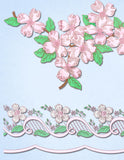 1960s Uncut Aunt Marthas Embroidery Transfer 3678 Pretty Floral Pillowcases