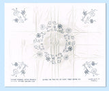 1930s Vintage Anchor English Embroidery Transfer 580 Circular Table Cloth Motif