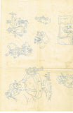1940s Vintage Betty Burton Embroidery Hot Iron Transfer Dutch DOW Towels Uncut - Vintage4me2