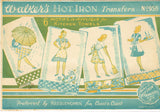1940s Joseph Walker Embroidery Transfer 956 Uncut Housewife Tea Towel Motifs