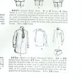 Butterick 1074: 1910s Rare Men's Shirt w French Cuffs Antique Sewing Pattern