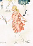 1920s Vintage Butterick Sewing Pattern 2657 Girls Edwardian Party Dress Size 8