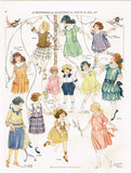 1920s Vintage Butterick Sewing Pattern 2657 Girls Edwardian Party Dress Size 8