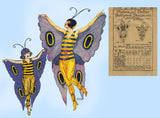 Butterick 3326: 1920s Rare Toddler Girls Butterfly Costume Sz 6 Vintage Sewing Pattern - Vintage4me2