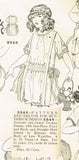 1920s Vintage Butterick Sewing Pattern 3546 Cute Little Girls Tucked Dress Sz 8