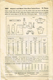 Butterick 3869: 1940s Uncut Misses Tucked Dress Size 32 B Vintage Sewing Pattern