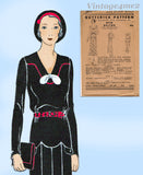 Butterick 3895: 1930s Uncut Misses Street Dress Size 36 B Vintage Sewing Pattern