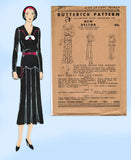 Butterick 3895: 1930s Uncut Misses Street Dress Size 36 B Vintage Sewing Pattern