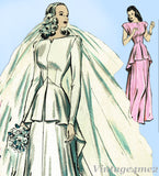 Butterick 3990: Uncut Misses Wedding Dress Size 32 Bust Vintage Sewing Pattern