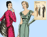 Butterick 4350: 1940s Uncut Misses Evening Gown Size 32 B Vintage Sewing Pattern