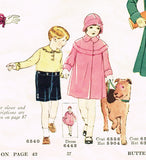 Butterick 5904: 1920 Rare Toddler GIrls Cloche Hat Size 6 Vintage Sewing Pattern
