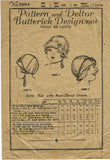 Butterick 5904: 1920 Rare Toddler GIrls Cloche Hat Size 6 Vintage Sewing Pattern