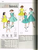 Butterick 7230: 1950s Easy Uncut Girls Pinafore Dress Sz4 Vintage Sewing Pattern