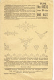 1910s Vintage Butterick Embroidery Transfer 10730 Uncut Edwardian Dress Beading Motifs