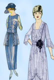 1910s Vintage Butterick Embroidery Transfer 10730 Uncut Edwardian Dress Beading Motifs