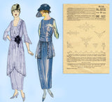 1910s Vintage Butterick Embroidery Transfer 10730 Uncut Edwardian Dress Beading Motifs