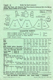 1940s Original Vintage Butterick Pattern 1365 WWII Misses Shirtwaist Dress 33 B