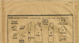 Butterick 1600: 1920s Uncut Plus Size Flapper Coat Sz 44B Vintage Sewing Pattern