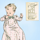 1940s Original Vintage Butterick Sewing Pattern 1778 Sweet Infants Layette Set  - Vintage4me2