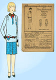 1920s VTG Butterick Sewing Pattern 2155 Uncut Little Girls Flapper Dress Size 14