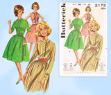 Butterick 2172: 1960s Misses Shirtawaist Dress Sz 36 Bust Vintage Sewing Pattern