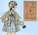 Butterick 2394: 1920s Rare Uncut Toddler Girls Coat Sz 2 Vintage Sewing Pattern