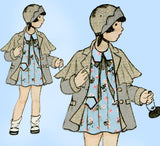 Butterick 2394: 1920s Rare Uncut Toddler Girls Coat Sz 2 Vintage Sewing Pattern